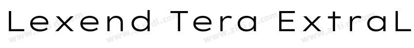 Lexend Tera ExtraLig字体转换 Lexend Tera ExtraLig字体转换